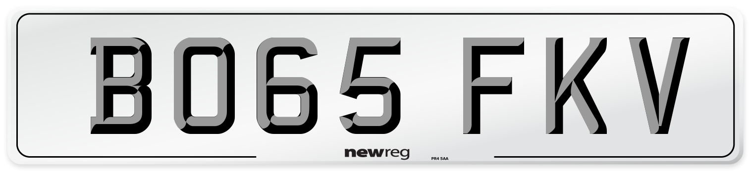 BO65 FKV Number Plate from New Reg